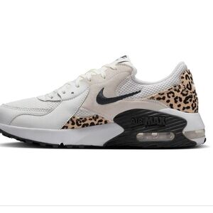 Nike Women's Sneakers - White and Leopard Accents